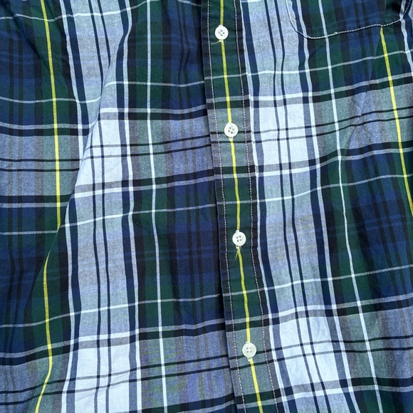 Polo by Ralph Lauren Green and Blue Casual Button Down Shirt - Picture 4 of 5